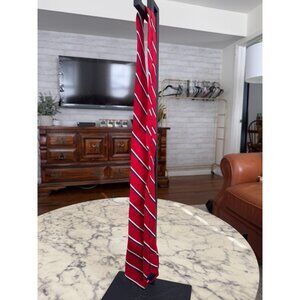 Vineyard Vines Red w/ Blue & White Collegiate Stripe Tie Boys Size 50in
